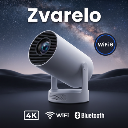 Zvarelo – Älykäs miniprojektori WiFi 6:lla ja 4000+ sovelluksella