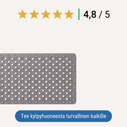 Zvarelo — Liukumaton suihkumatto, joka estää liukastumisonnettomuudet suihkussa ja stimuloi jalkoja