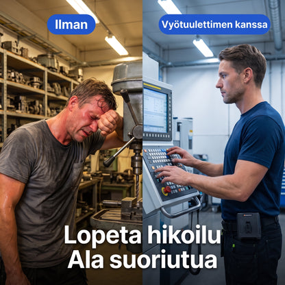 Zvarelo Työtuuletin joka pitää sinut viileänä koko työvuoron, myös pitkähihaisessa