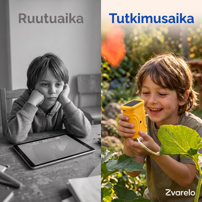 Zvarelo — Mikroskooppi, jonka avulla lapsi tutkii omin käsin ruudun sijaan