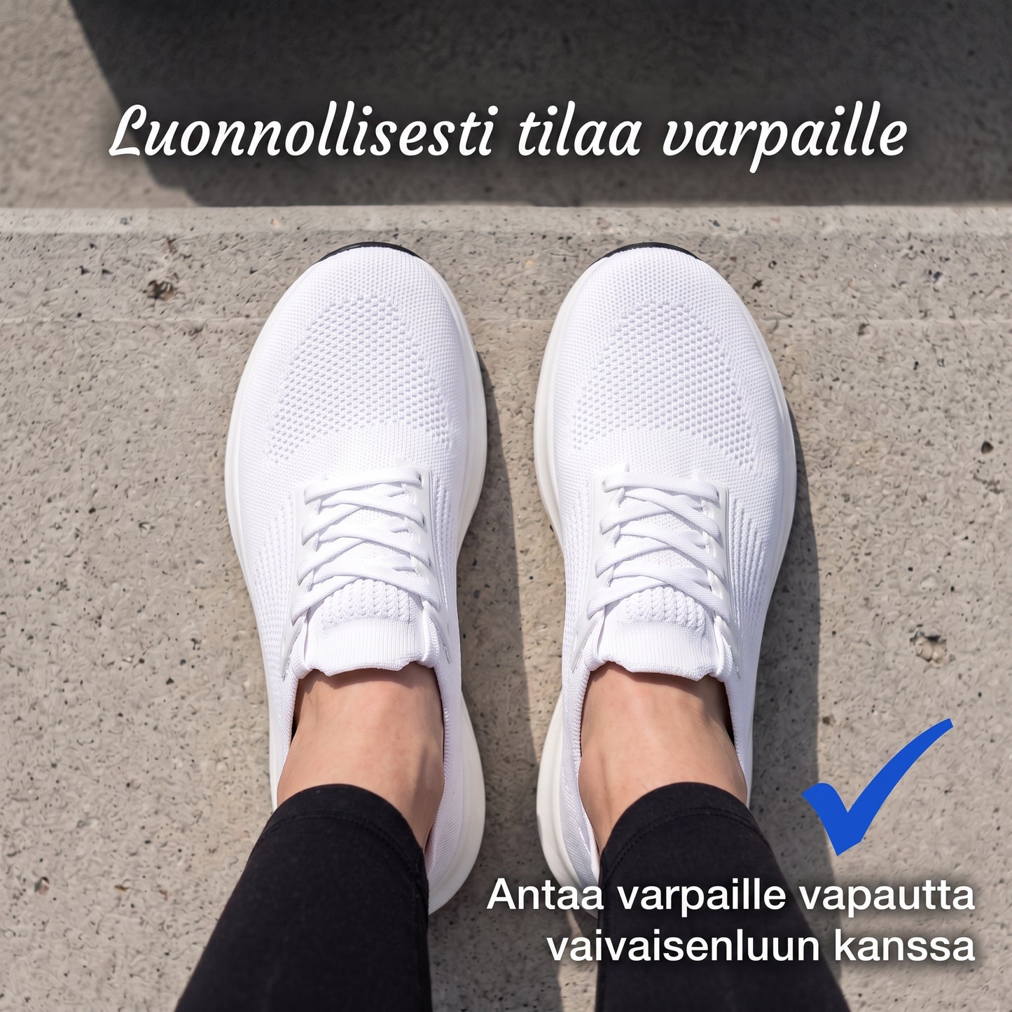 Zvarelo CloudStep — Hallux-ystävälliset kengät leveällä kärkiosalla ja saumattomalla sisäpinnalla, joiden ansiosta kävelet koko päivän ilman kipua
