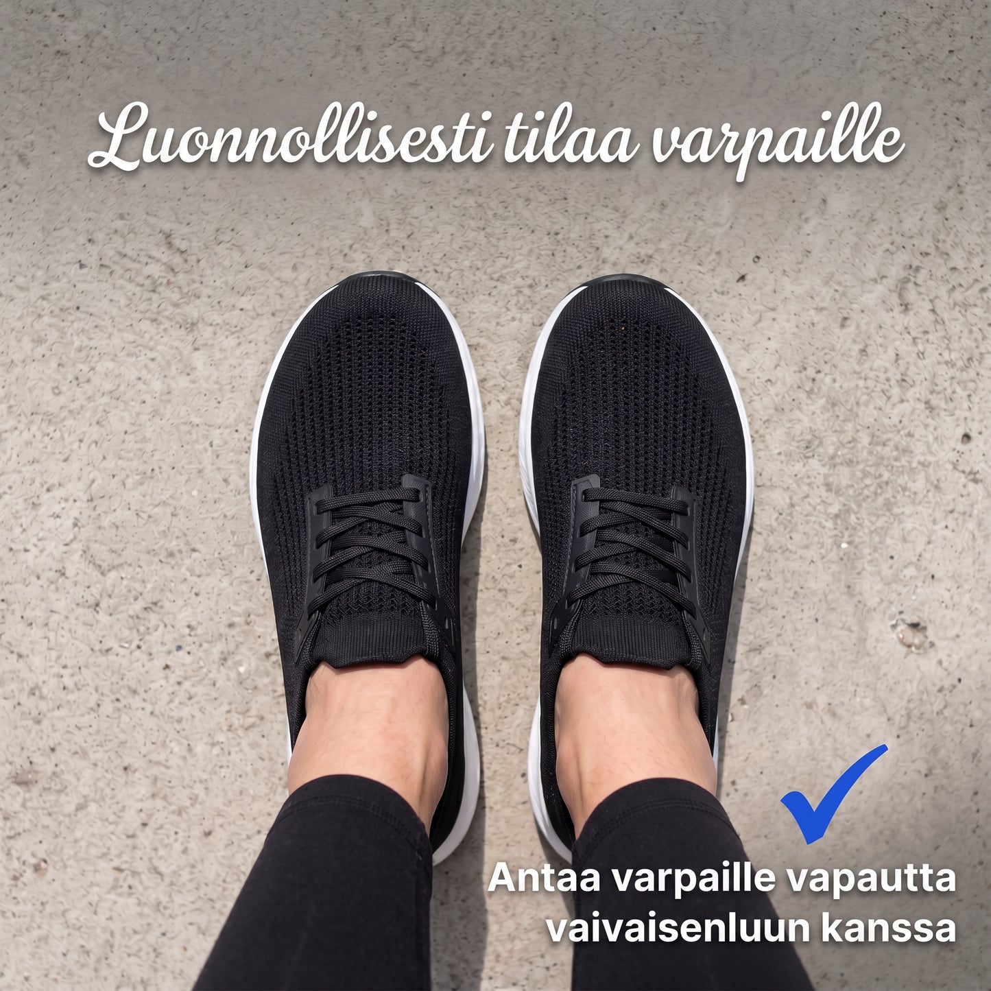 Zvarelo CloudStep — Hallux-ystävälliset kengät leveällä kärkiosalla ja saumattomalla sisäpinnalla, joiden ansiosta kävelet koko päivän ilman kipua