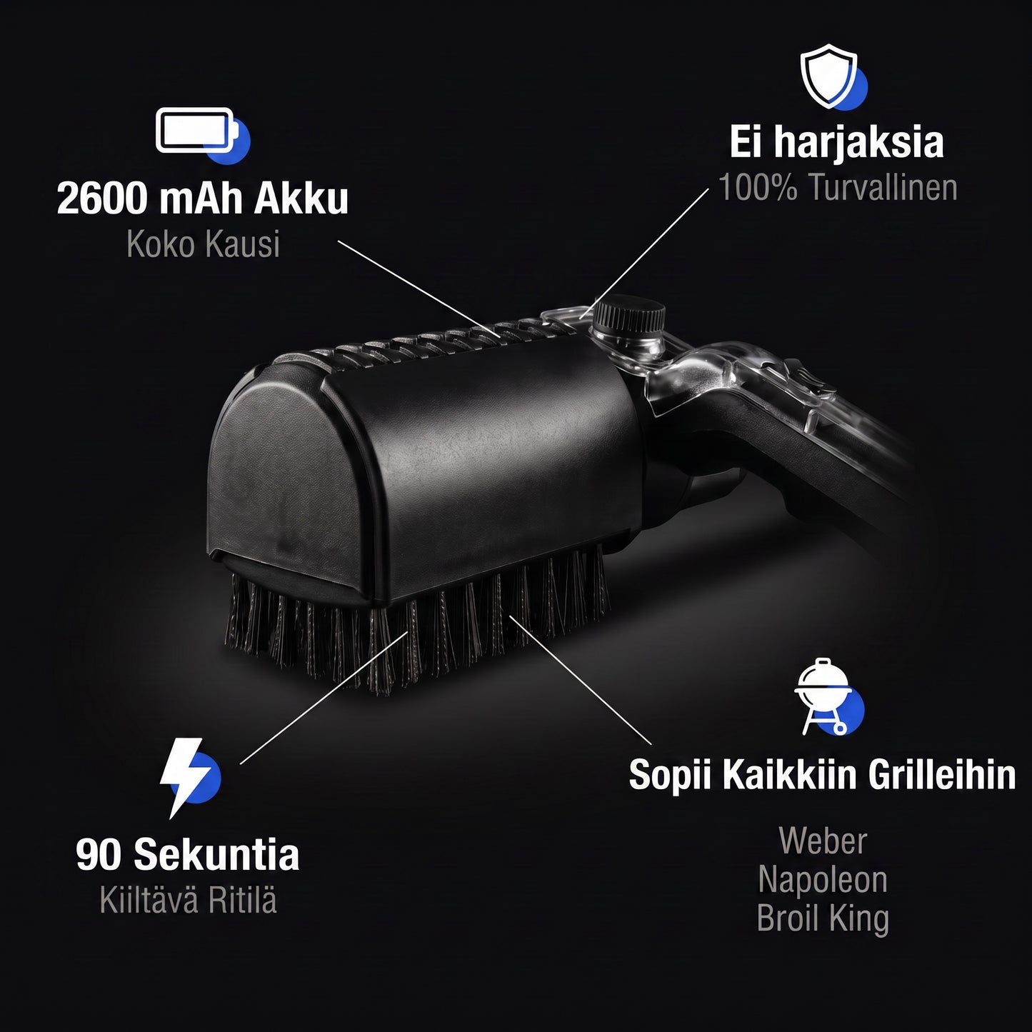 Zvarelo — Grilliharja ilman metallilankoja, joka puhdistaa ritilän 90 sekunnissa ilman saastumisriskiä