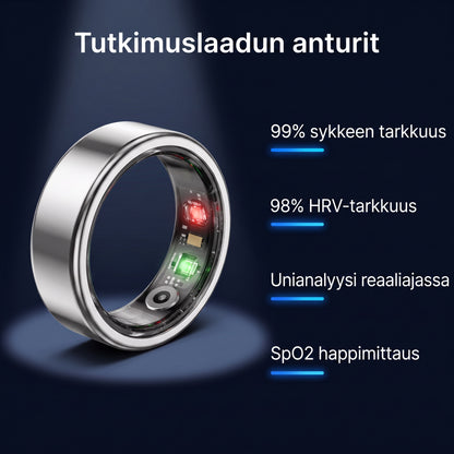 Zvarelo — Hyvinvointisormus, joka seuraa untasi, sykettäsi ja stressitasoasi vuorokauden ympäri ilman näyttöä