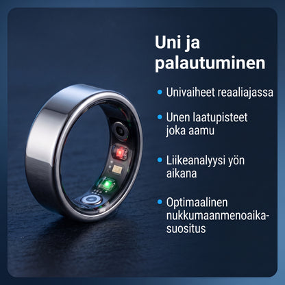Zvarelo — Hyvinvointisormus, joka seuraa untasi, sykettäsi ja stressitasoasi vuorokauden ympäri ilman näyttöä