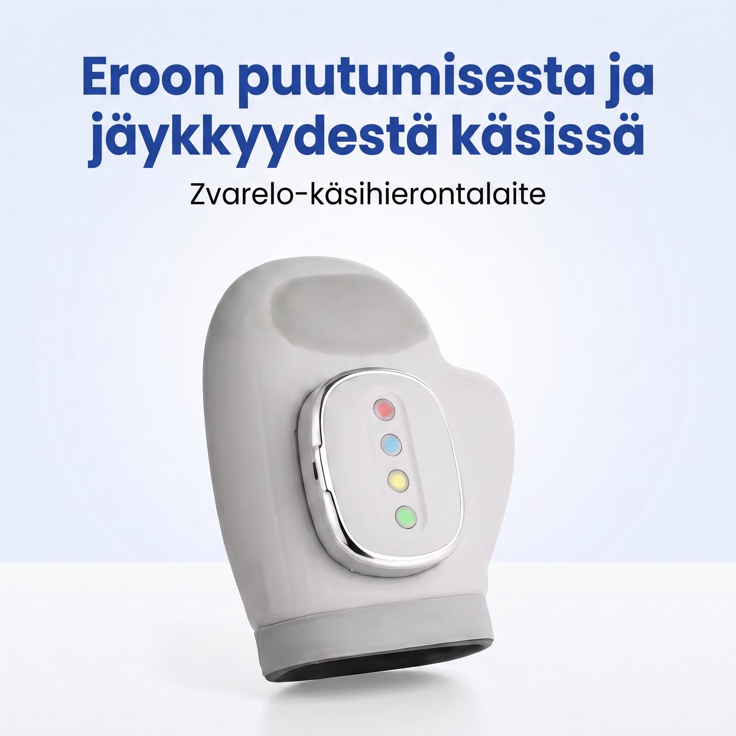 Zvarelo — Käsihieroja ilmakompressiolla ja lämmöllä, joka lievittää jäykkyyttä ja pistelyä 15 minuutissa päivässä