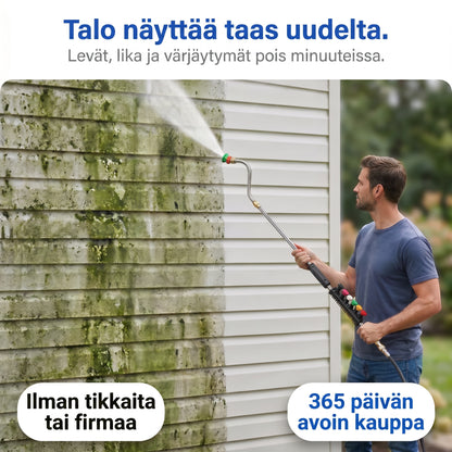 Zvarelo — Painepesuvarsi, jolla puhdistat katon ja kourut ilman tikkaita