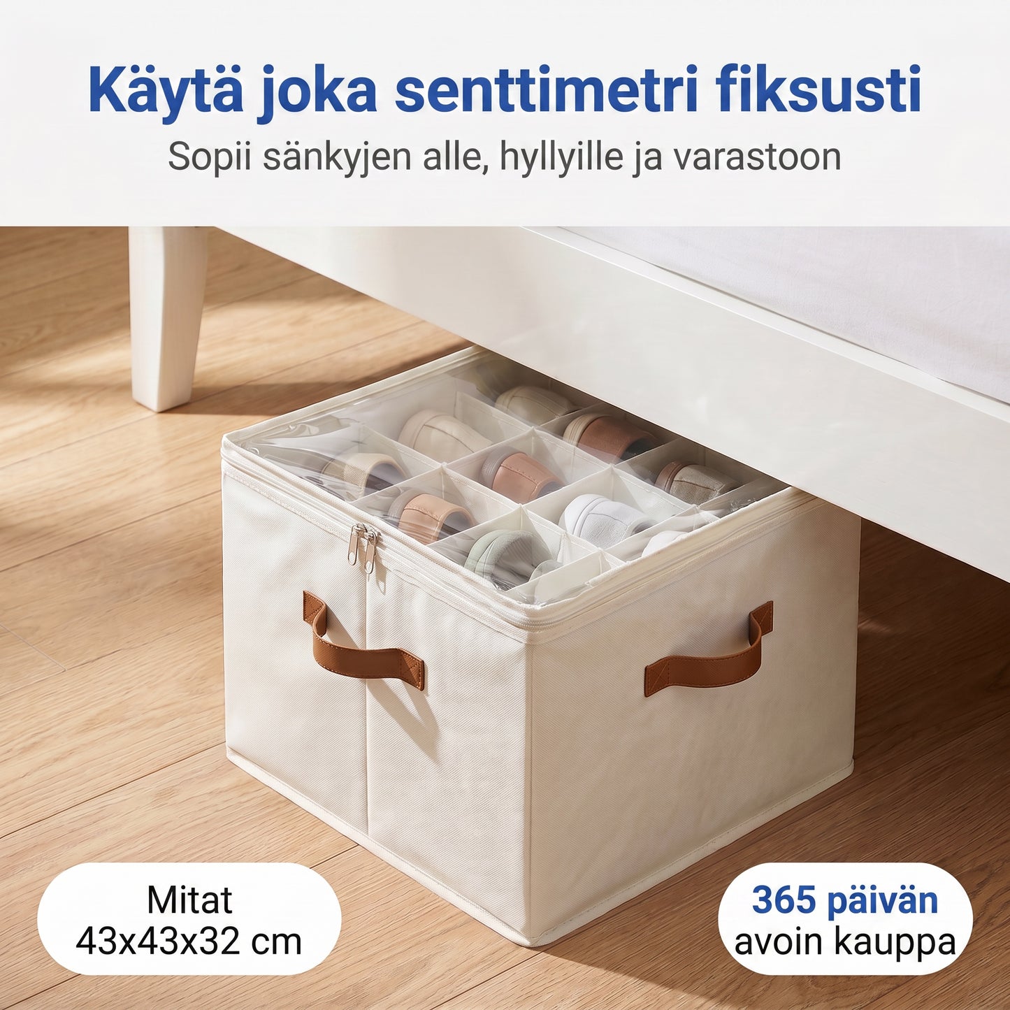 Zvarelo — Kokoontaittuva kenkälaatikko, joka tuo järjestyksen ja 70 % lisää tilaa vaatekaappiin