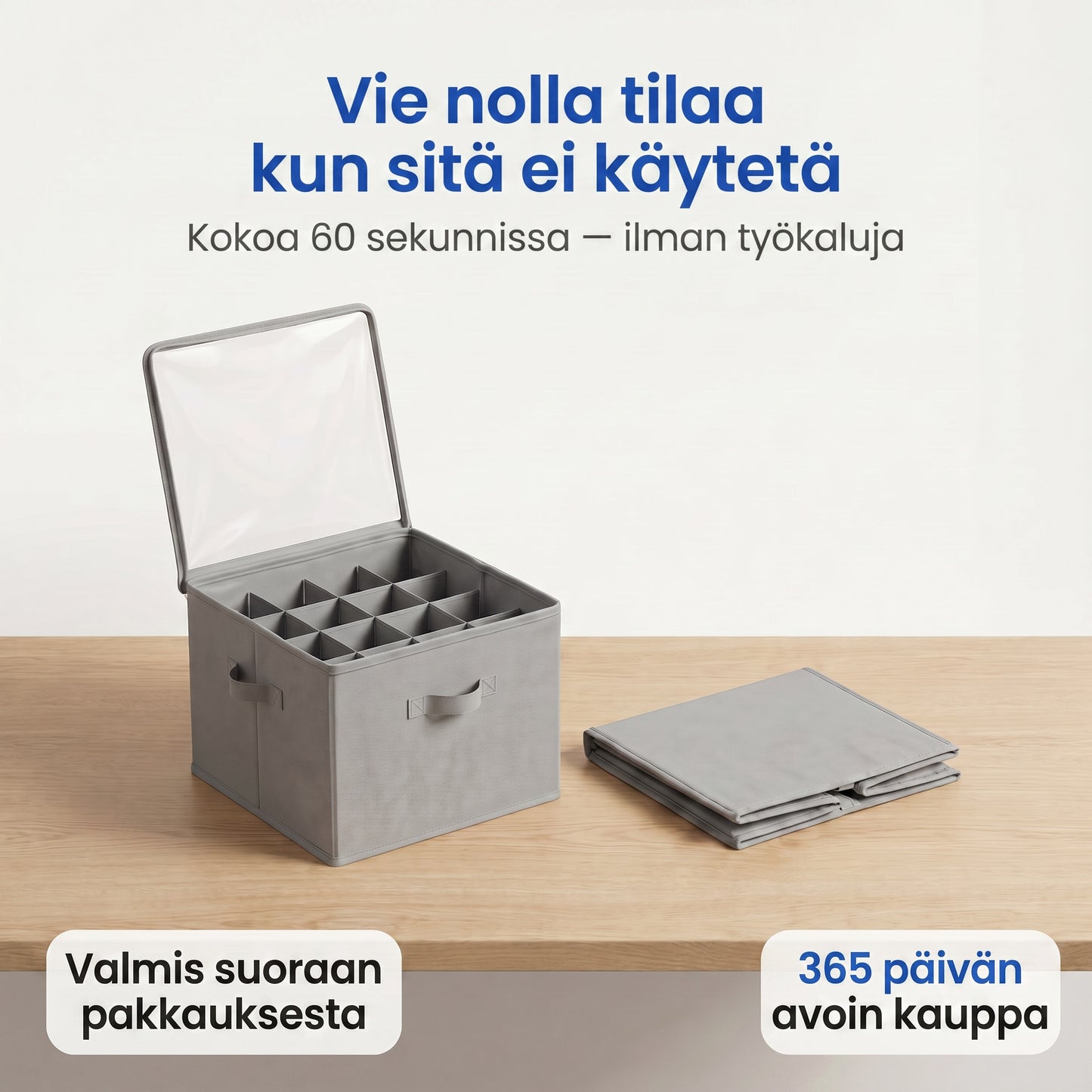 Zvarelo — Kokoontaittuva kenkälaatikko, joka tuo järjestyksen ja 70 % lisää tilaa vaatekaappiin