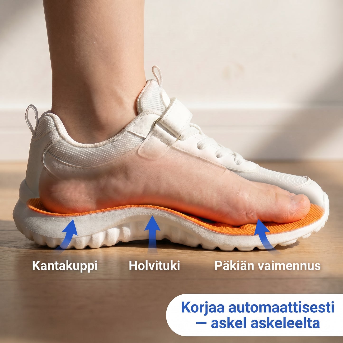 Zvarelo – Pohjalliset anatomisella holvituella ja syvällä kantakupilla