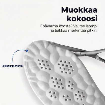 Zvarelo – Pohjalliset anatomisella holvituella ja syvällä kantakupilla