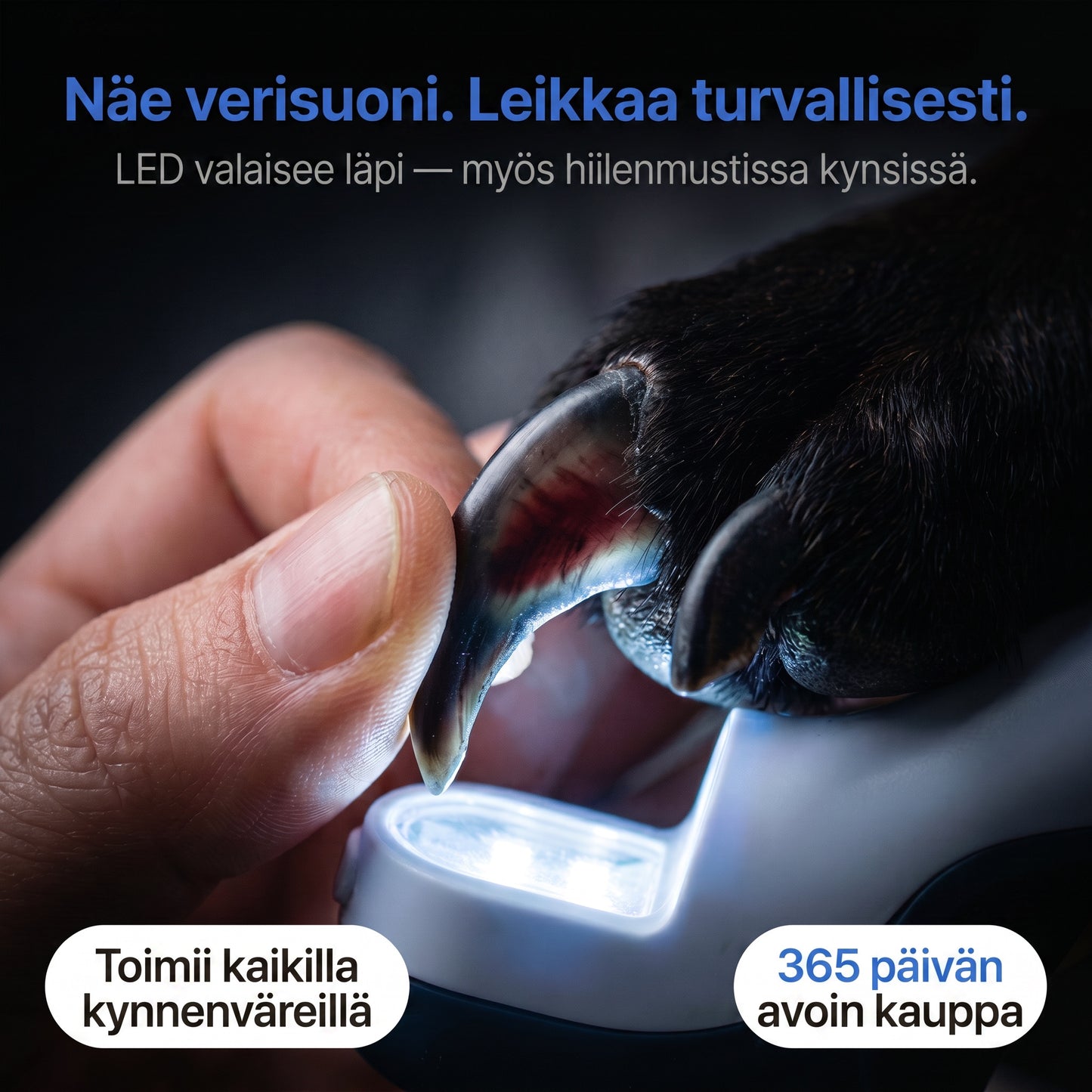Zvarelo — Kynsileikkuri, jolla leikkaat turvallisesti vahingoittamatta koiraasi