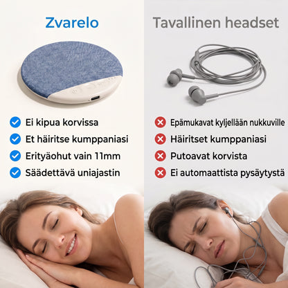 Zvarelo — Tyynykaiutin, jonka avulla nukahdat podcastiin herättämättä kumppaniasi