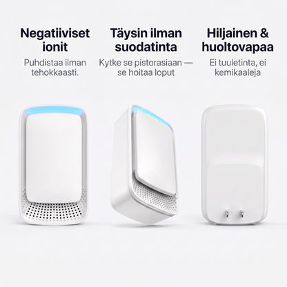 Zvarelo KvalsterFri — Ionisaattori, joka puhdistaa makuuhuoneen hajun hiljaa ja ilman suodattimia, jotta heräät virkeämpänä