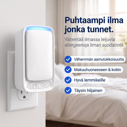 Zvarelo KvalsterFri — Ionisaattori, joka puhdistaa makuuhuoneen hajun hiljaa ja ilman suodattimia, jotta heräät virkeämpänä