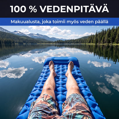 Zvarelo — Kompakti makuualusta joka täyttää itsensä ilmalla 30 sekunnissa