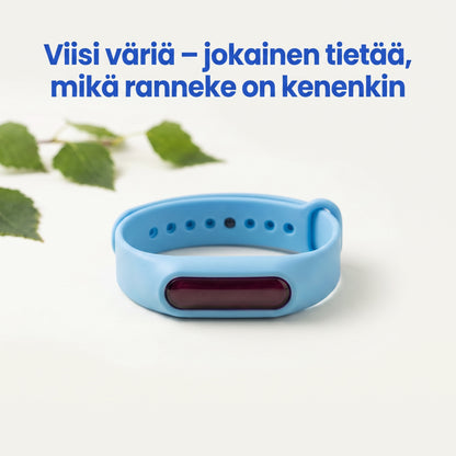 Zvarelo — Hyttysranneke joka pitää hyttyset loitolla ilman iholle suihkuttamista