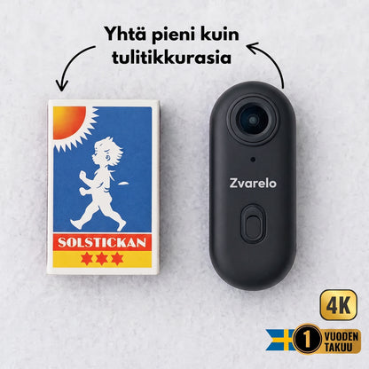 Zvarelo — Actionkamera, joka kuvaa seikkailut 4K-tarkkuudella vesitiiviillä kotelolla ja kiinnikkeillä kypärään, pyörään ja surffilautaan