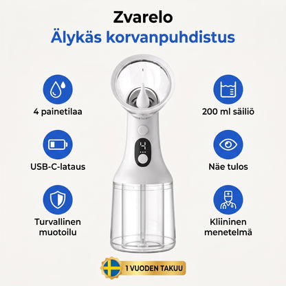Zvarelo — Korvanpuhdistaja, joka poistaa vahatulpan kotona 3 minuutissa ilman pumpulipuikkoja tai klinikkakäyntiä