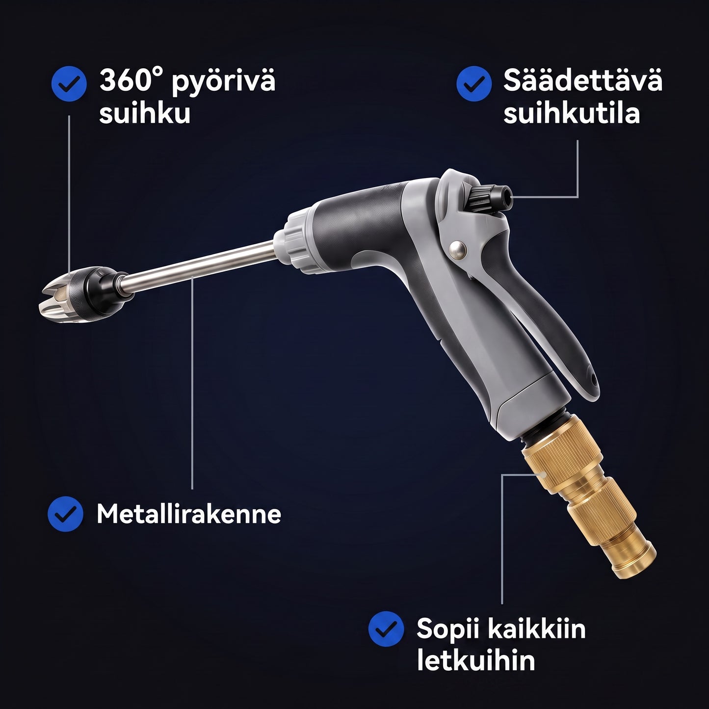 Zvarelo — Kannettava korkeapainesuutin
