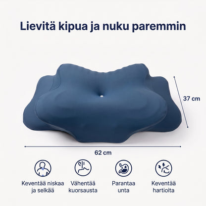Zvarelo — Ergonominen unityyny muistivaahdolla, joka tukee niskaa ja vähentää aamujäykkyyttä