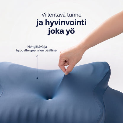 Zvarelo — Ergonominen unityyny muistivaahdolla, joka tukee niskaa ja vähentää aamujäykkyyttä