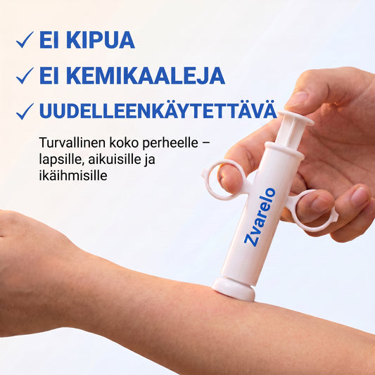 Zvarelo — Imukynä, joka lievittää hyttysenpiston kutinaa suoraan sen lähteestä