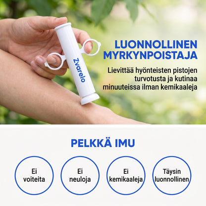 Zvarelo — Imukynä, joka lievittää hyttysenpiston kutinaa suoraan sen lähteestä