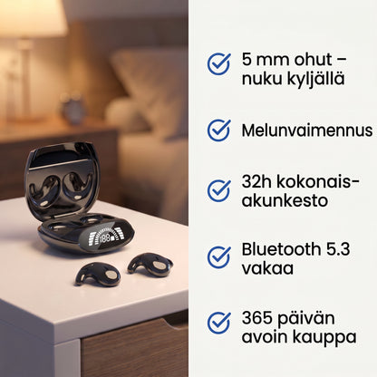 Zvarelo — Langattomat unikuulokkeet, joilla nukahdat musiikin tahtiin ilman johtoja tiellä