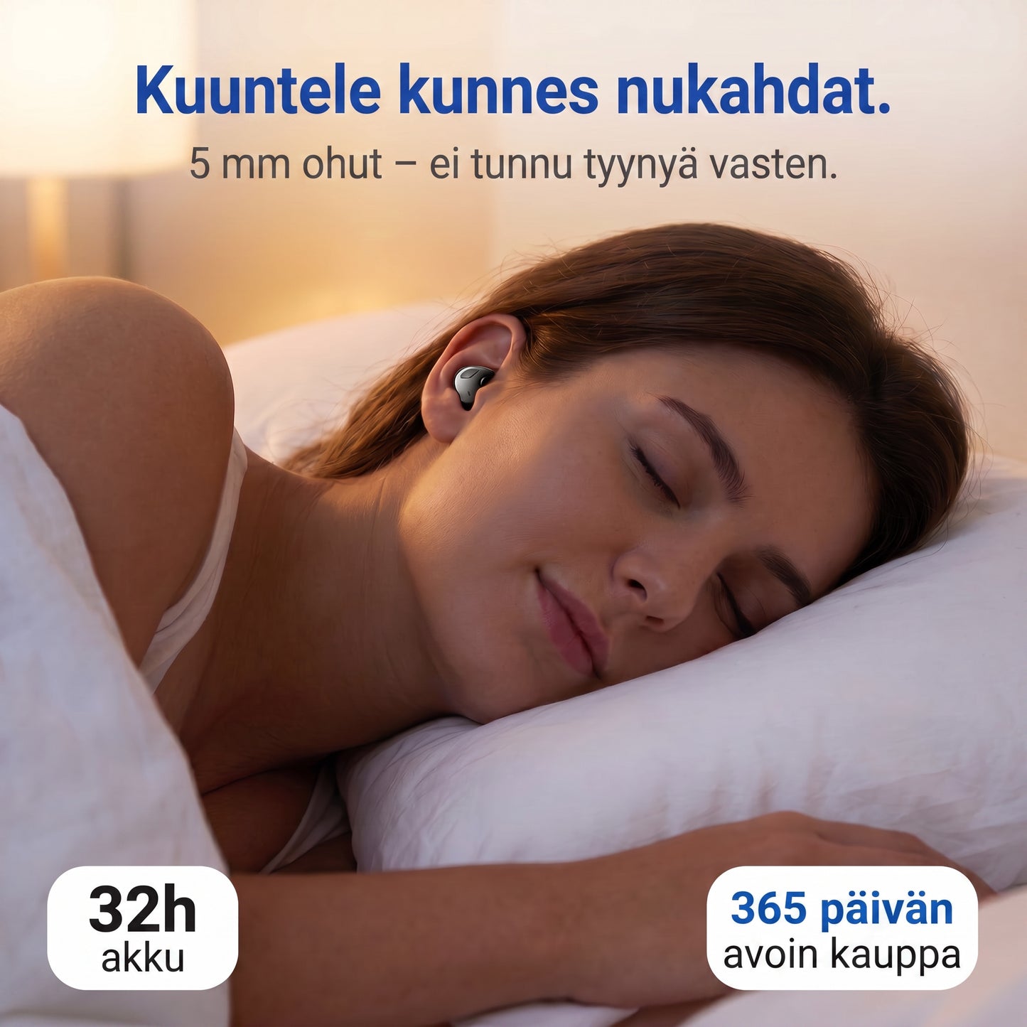 Zvarelo — Langattomat unikuulokkeet, joilla nukahdat musiikin tahtiin ilman johtoja tiellä