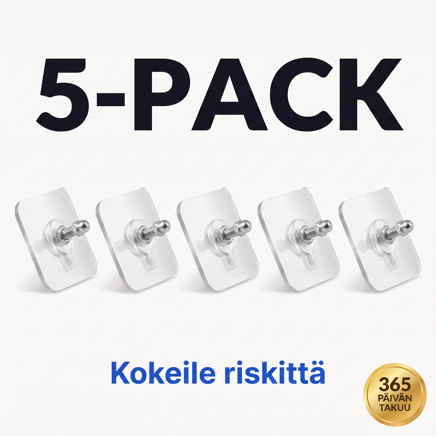 Zvarelo — Seinäkoukut, jotka kannattavat 7 kg ilman poranreiät ja jättävät seinän täysin ehjäksi
