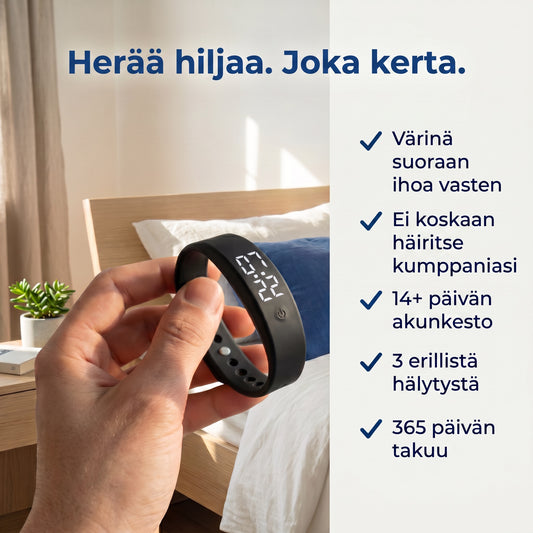 Zvarelo – Värisevä herätysranneke, joka herättää sinut häiritsemättä muita