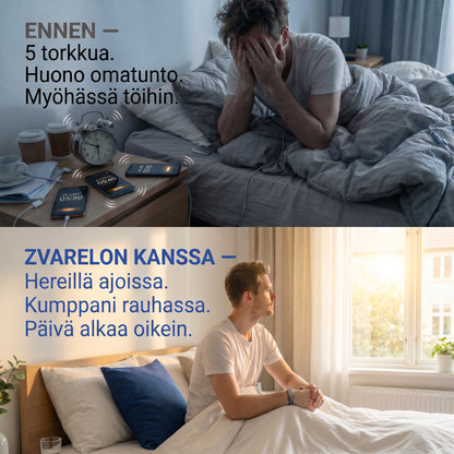 Zvarelo – Värisevä herätysranneke, joka herättää sinut häiritsemättä muita